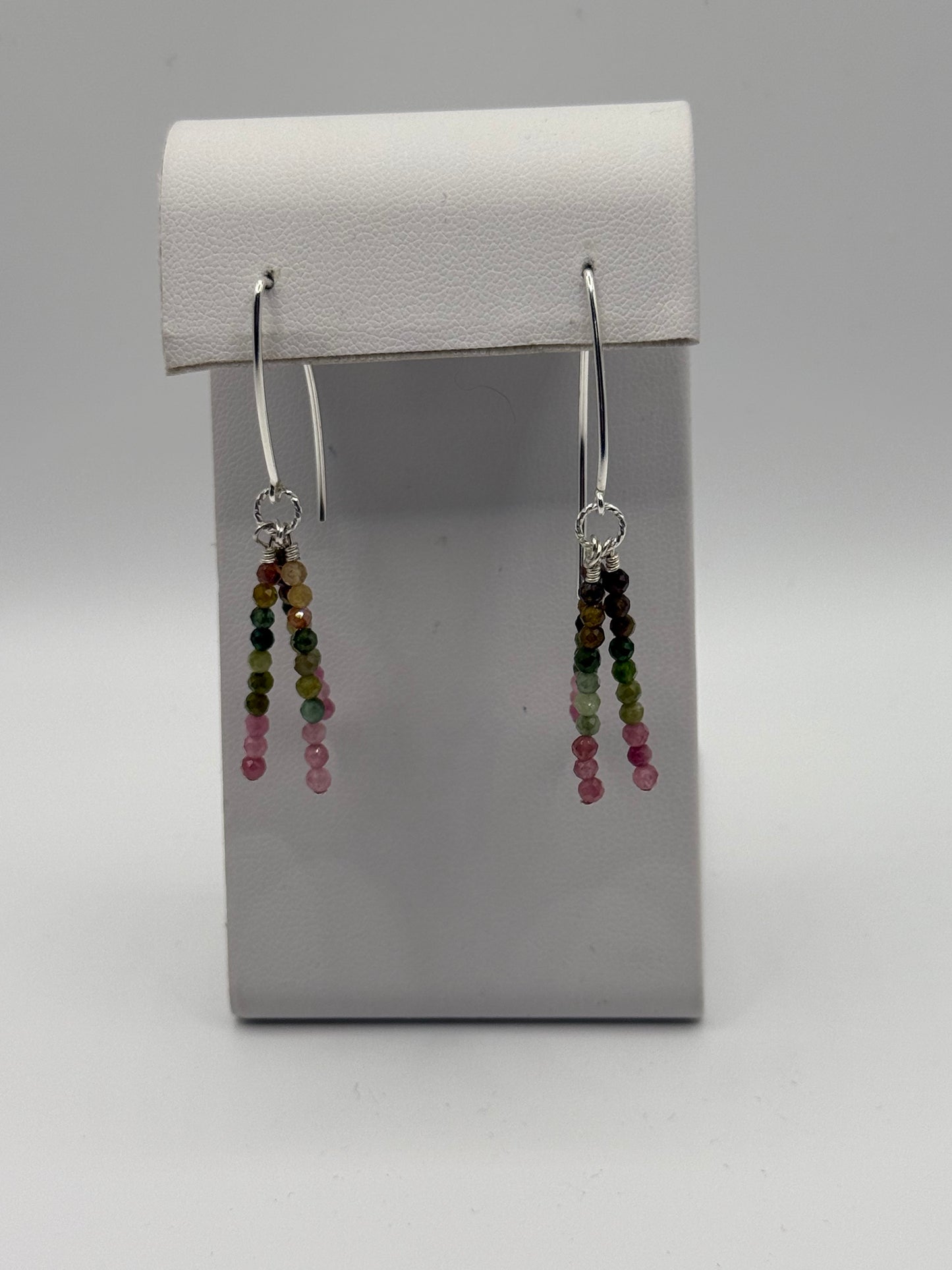 Multi Color Tourmaline Earrings