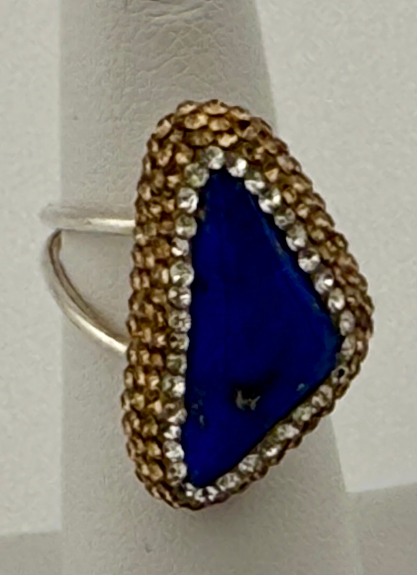 Lapis & marcasite Ring