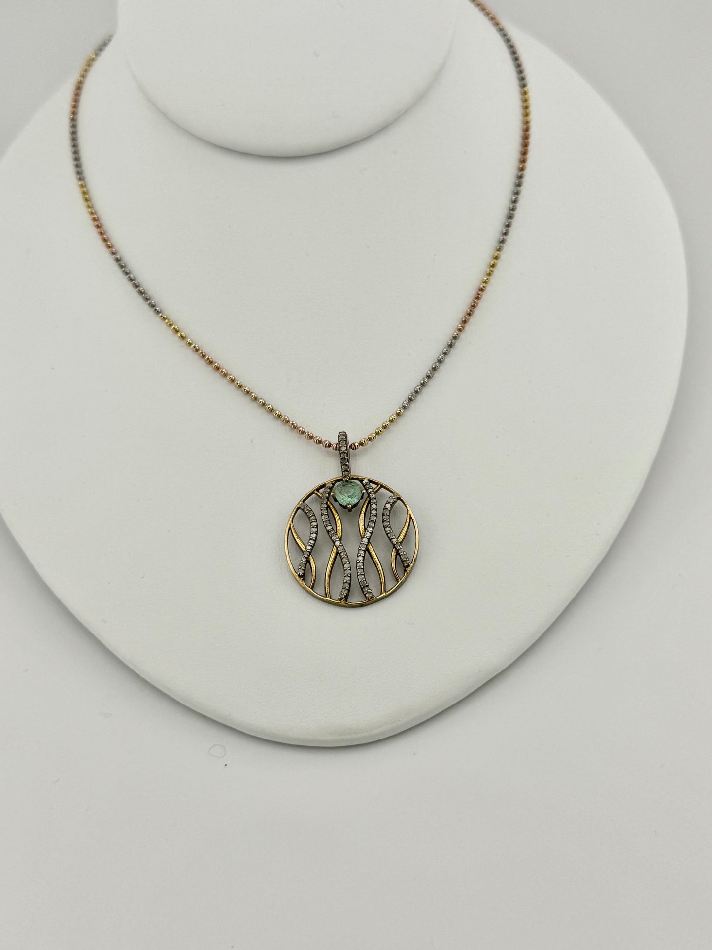 Peridot & Diamond Necklace