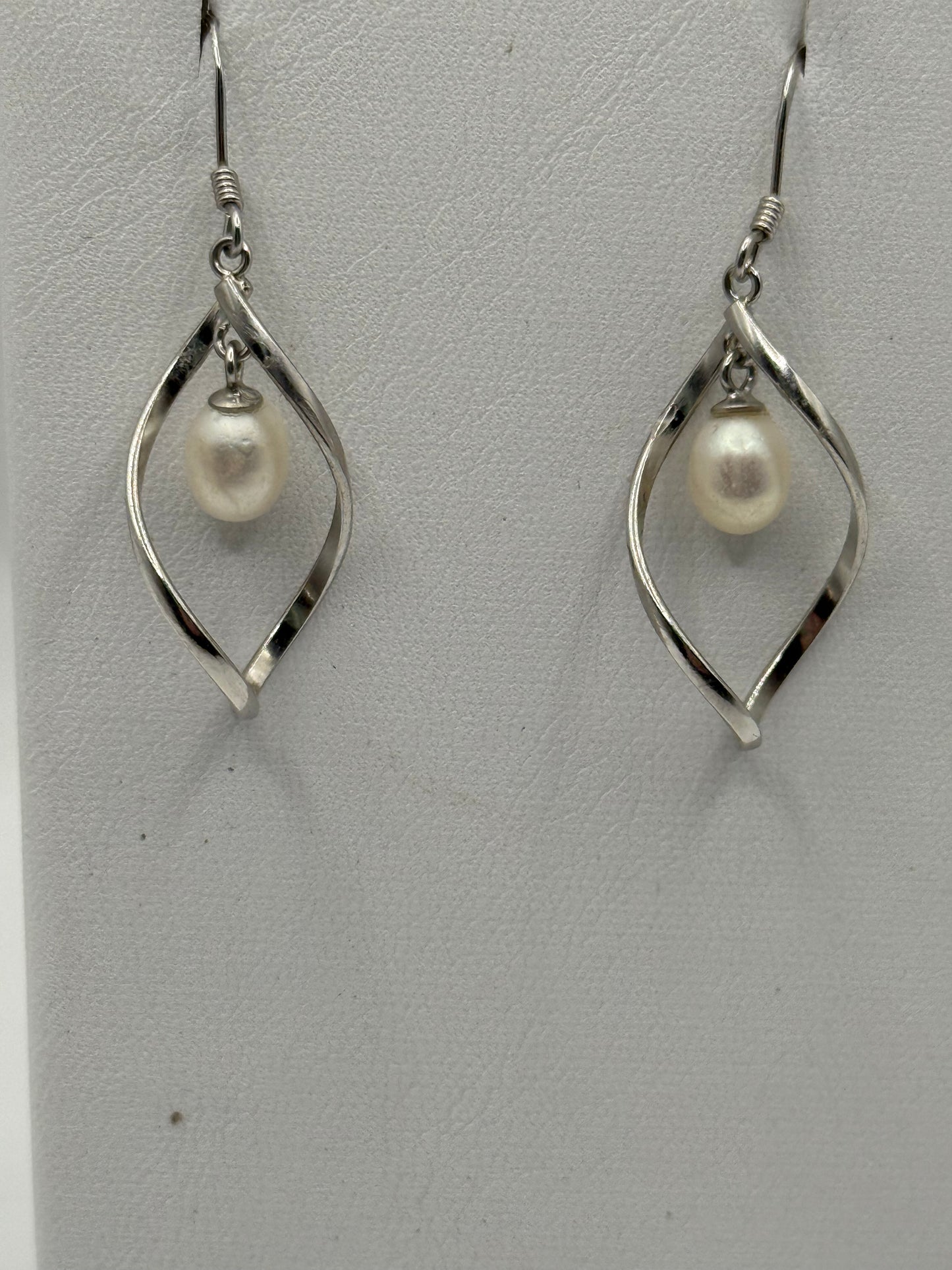 Sterling Silver and Freshwater Pearl Earrings
