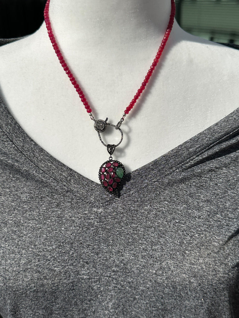 Ruby and Diamond Necklace
