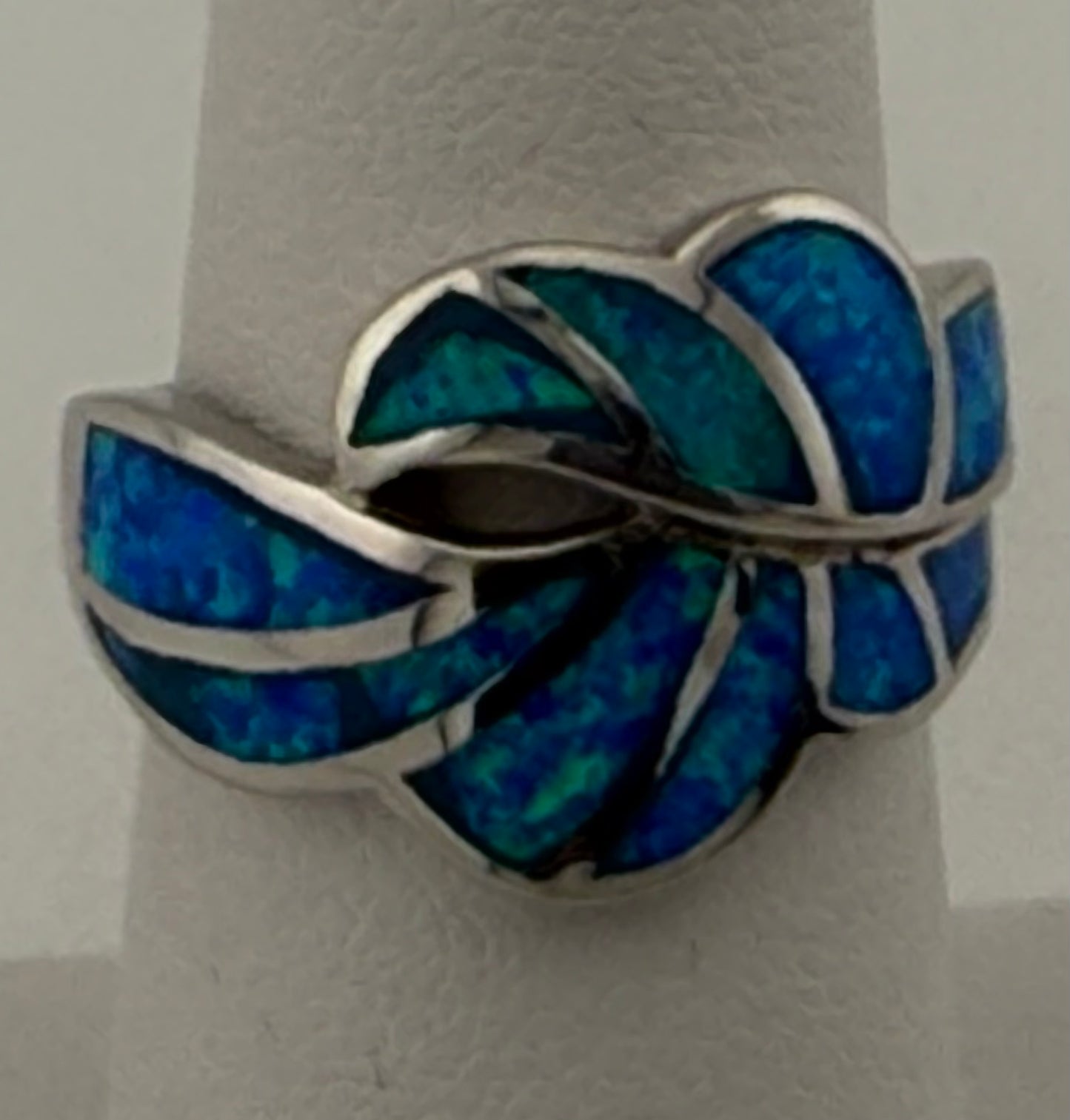 Opal and Sterling Silver Ring