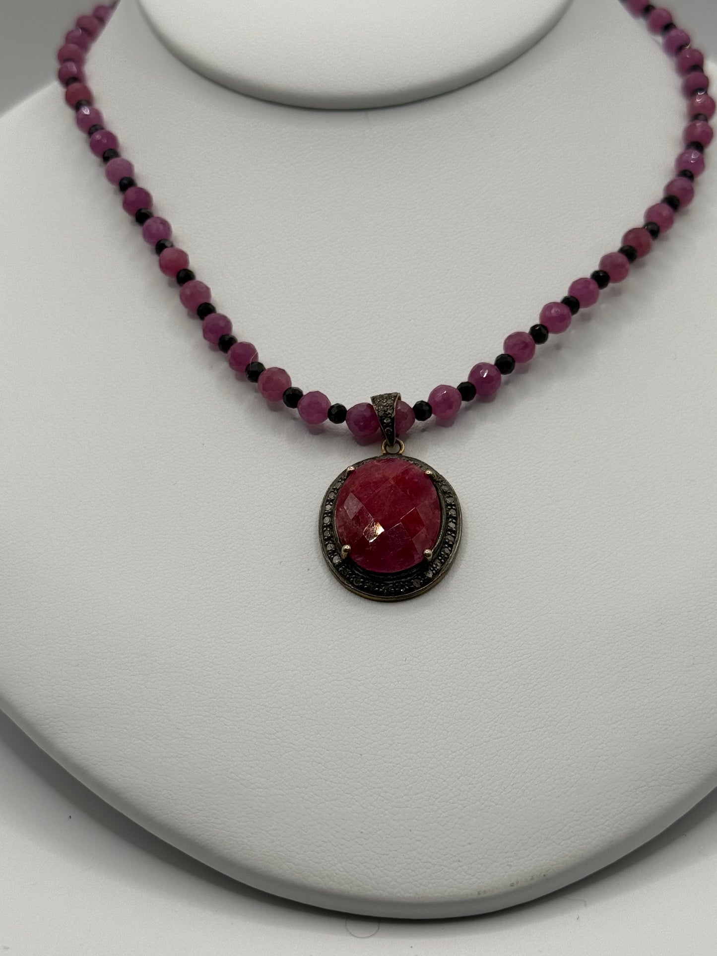 Ruby and Diamond Necklace