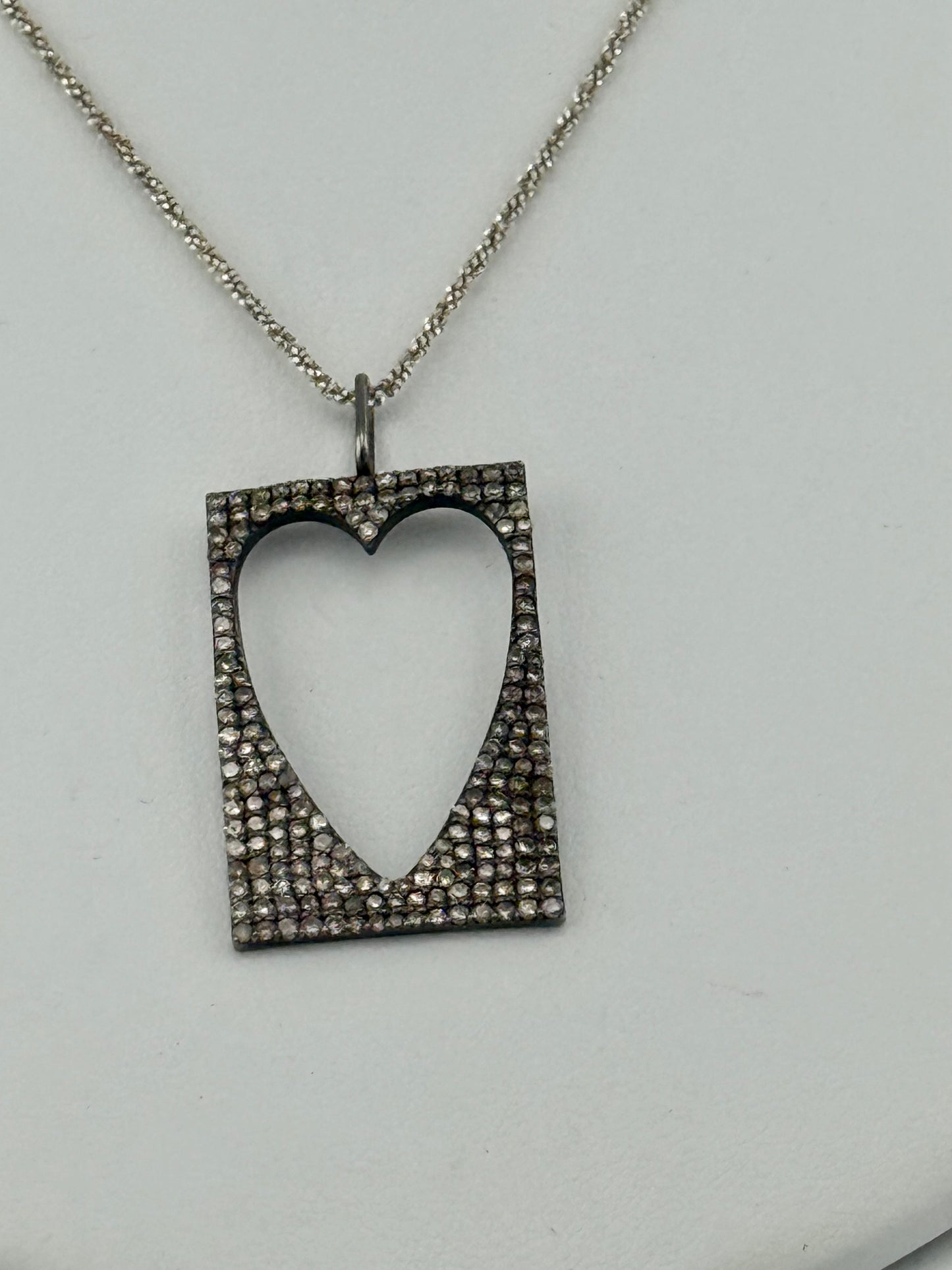 Diamond Open Heart Necklace