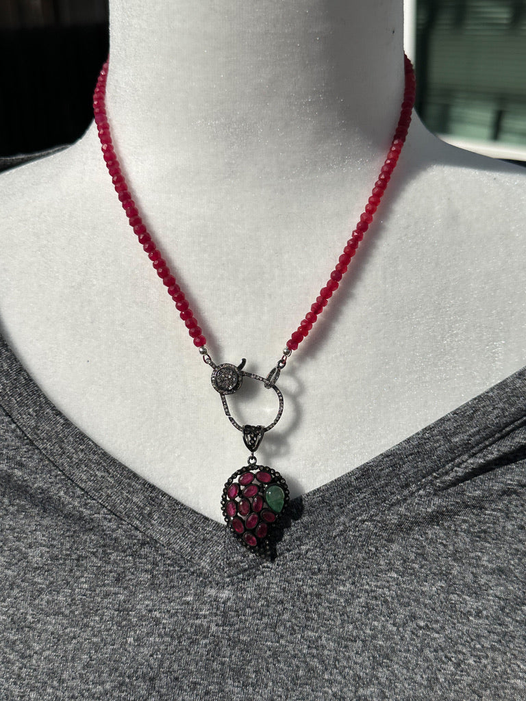 Ruby and Diamond Necklace