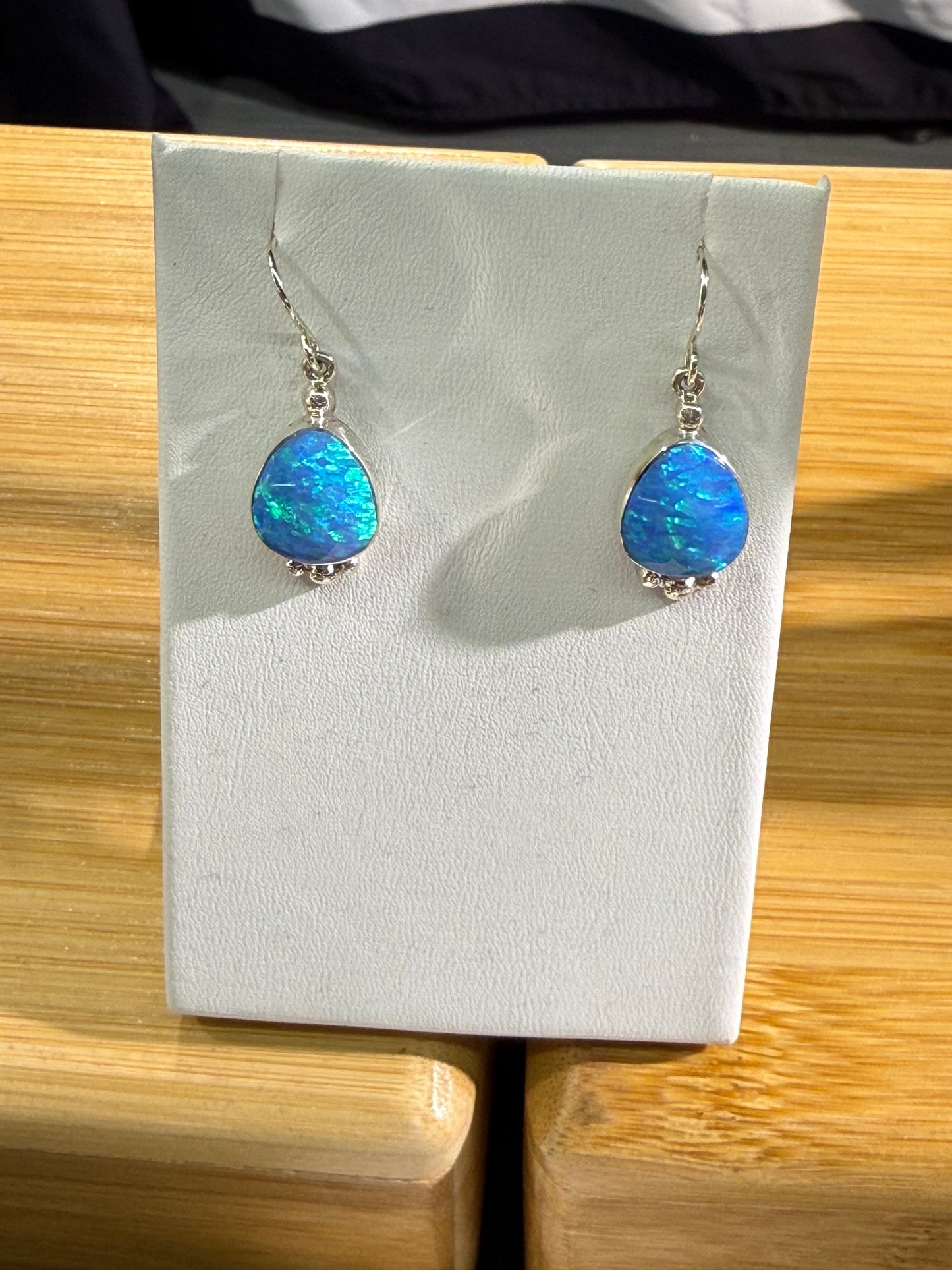 Opal & SS Earrings