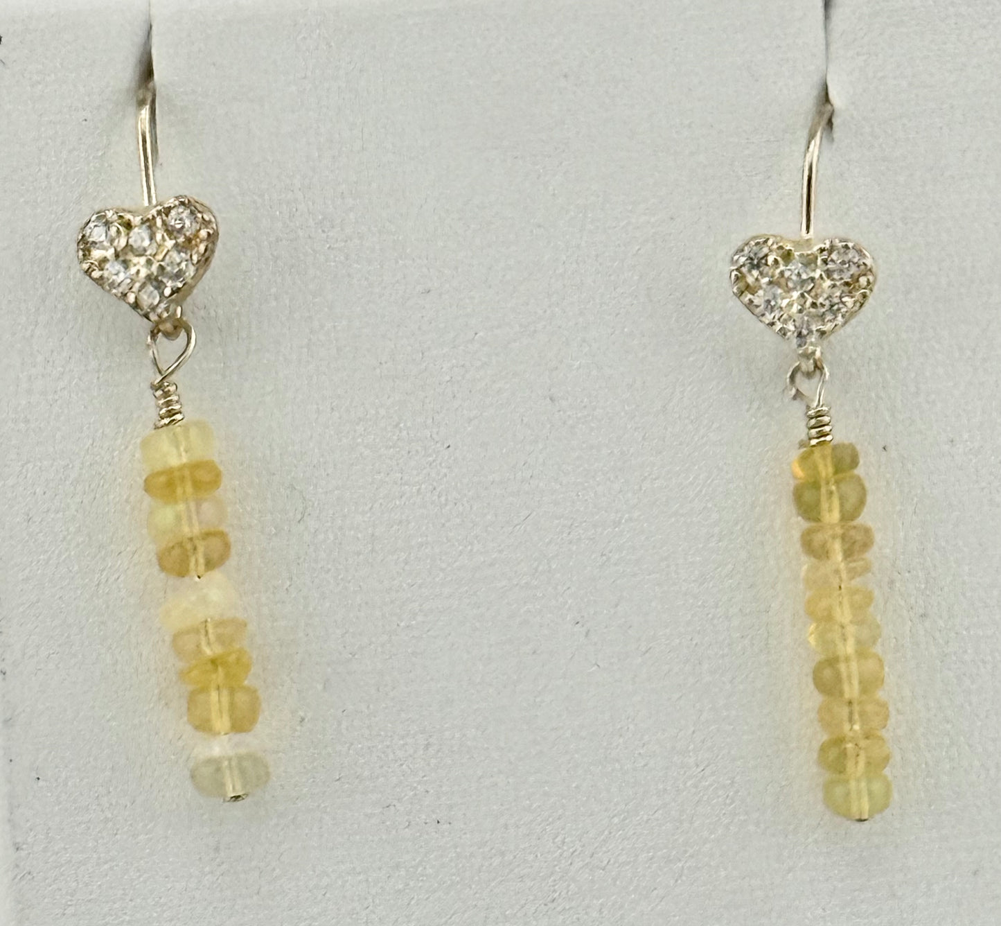 Ethiopian Opal and Silver Earrings