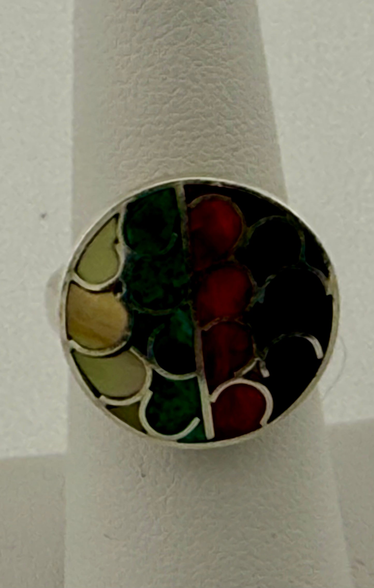 Inlaid Multi Stone Ring
