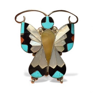 Turquoise MOP and Black Jet Butterfly