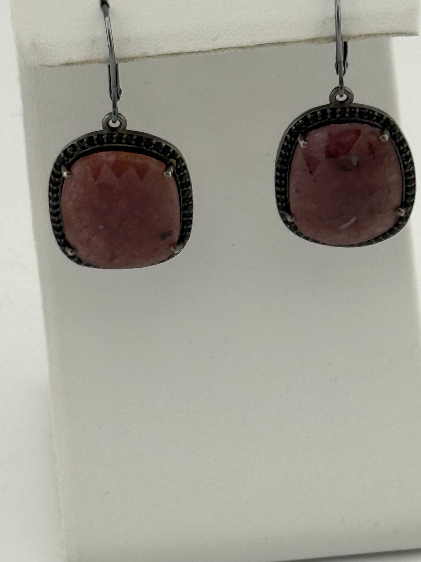 Sapphire Black Spinel Earrings