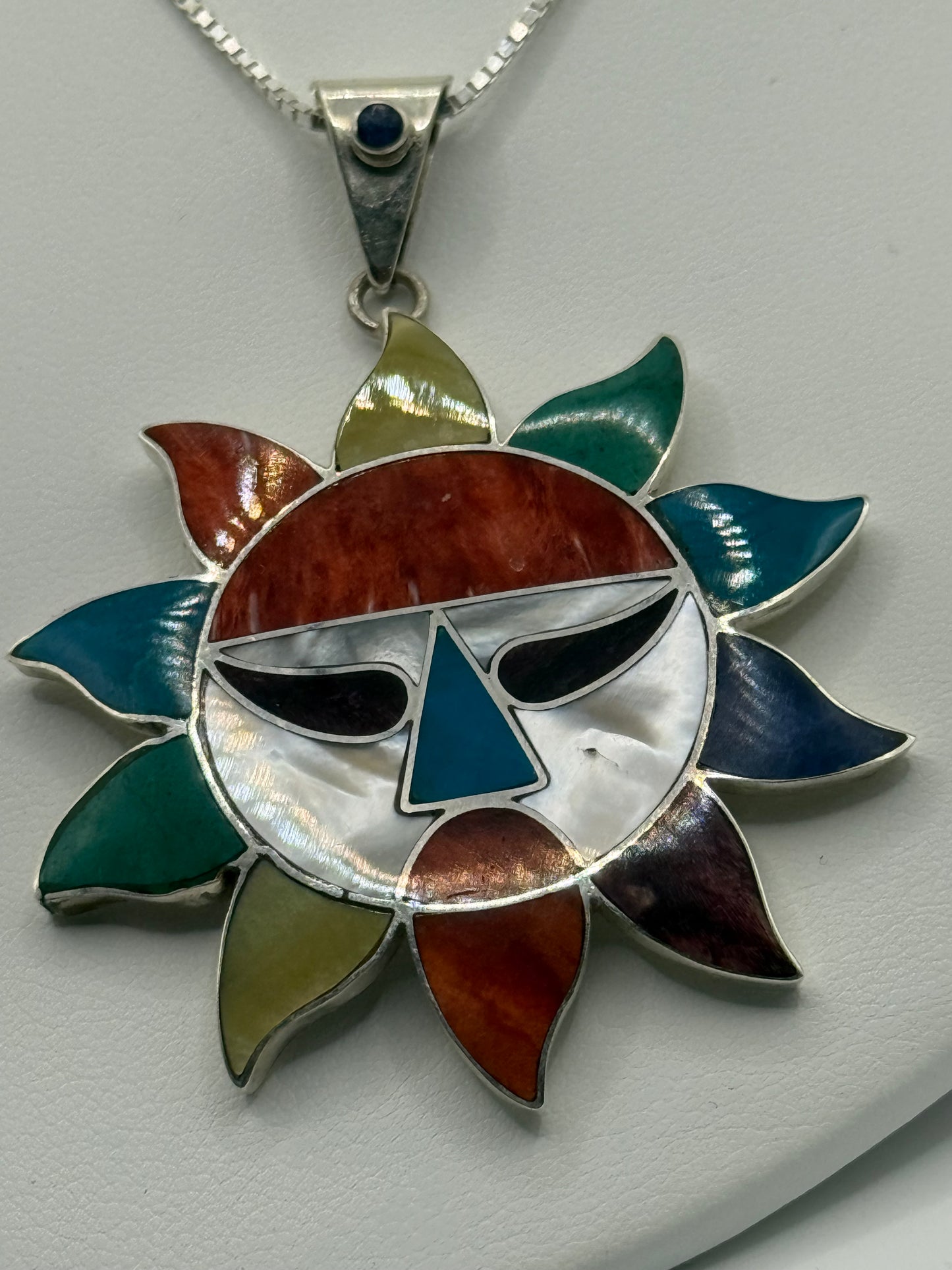 Multi-Stone Sun Necklace