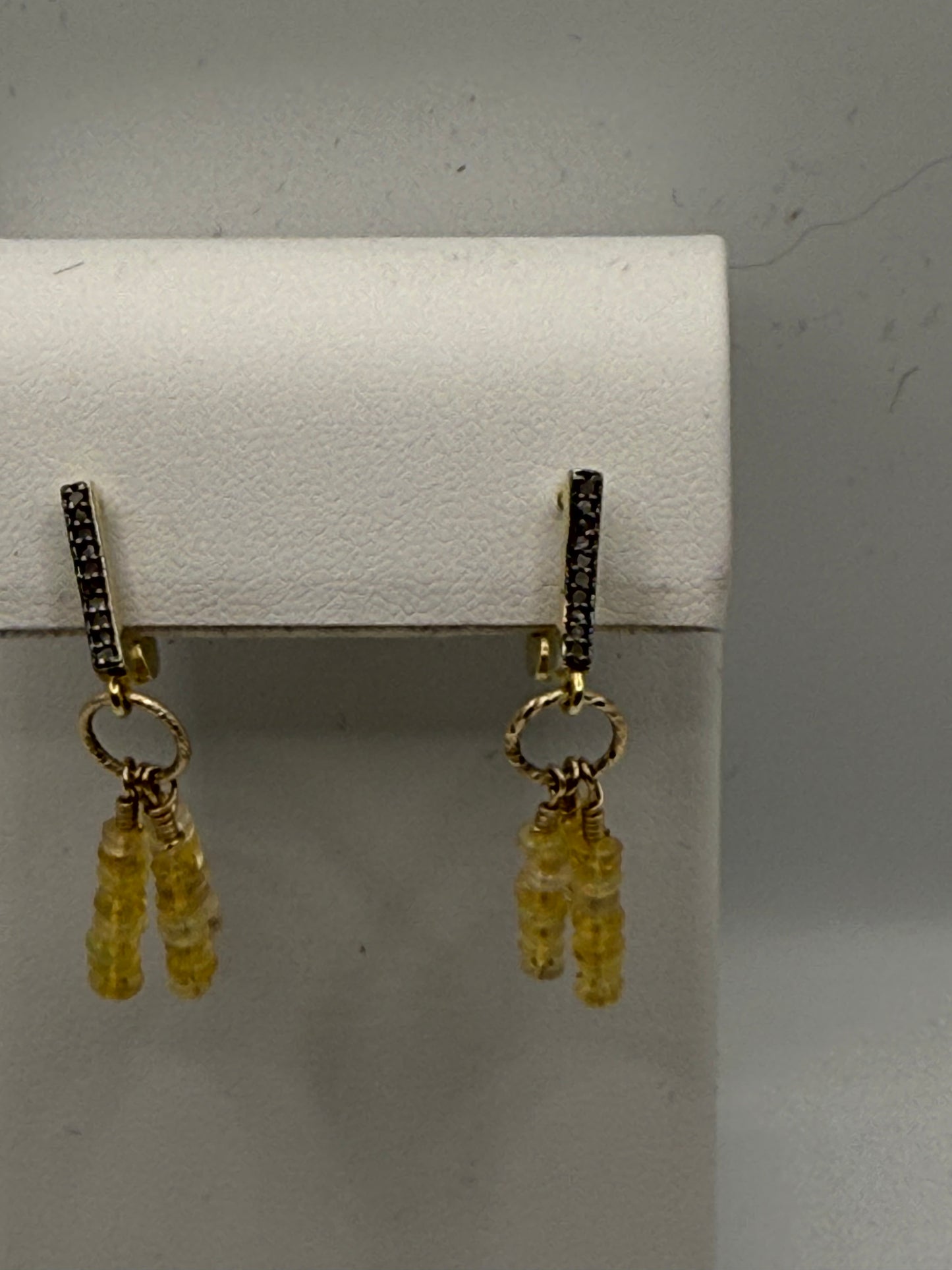 Opal and Diamond Earrings