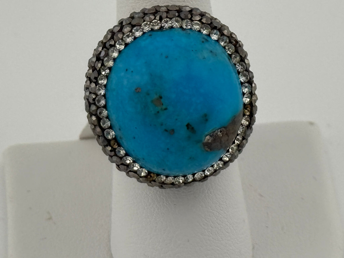 Turquoise & Marcasite Ring