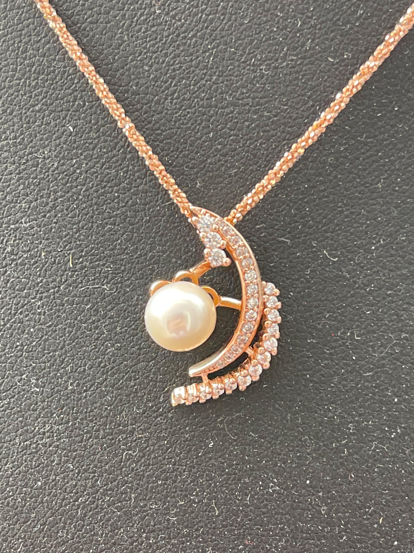 Pearl and Cubic Zirconia Necklace