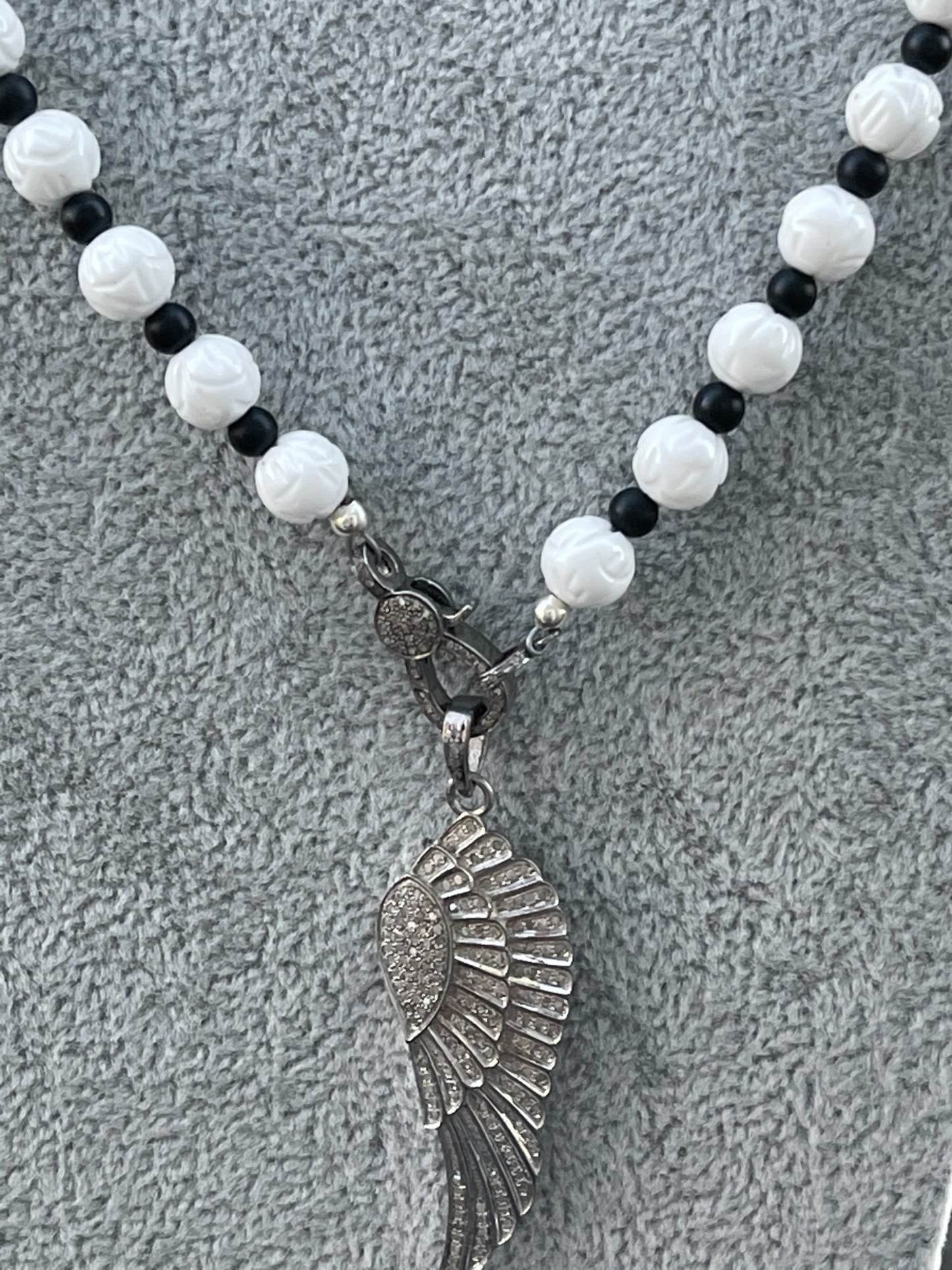 Diamond Feather Necklace