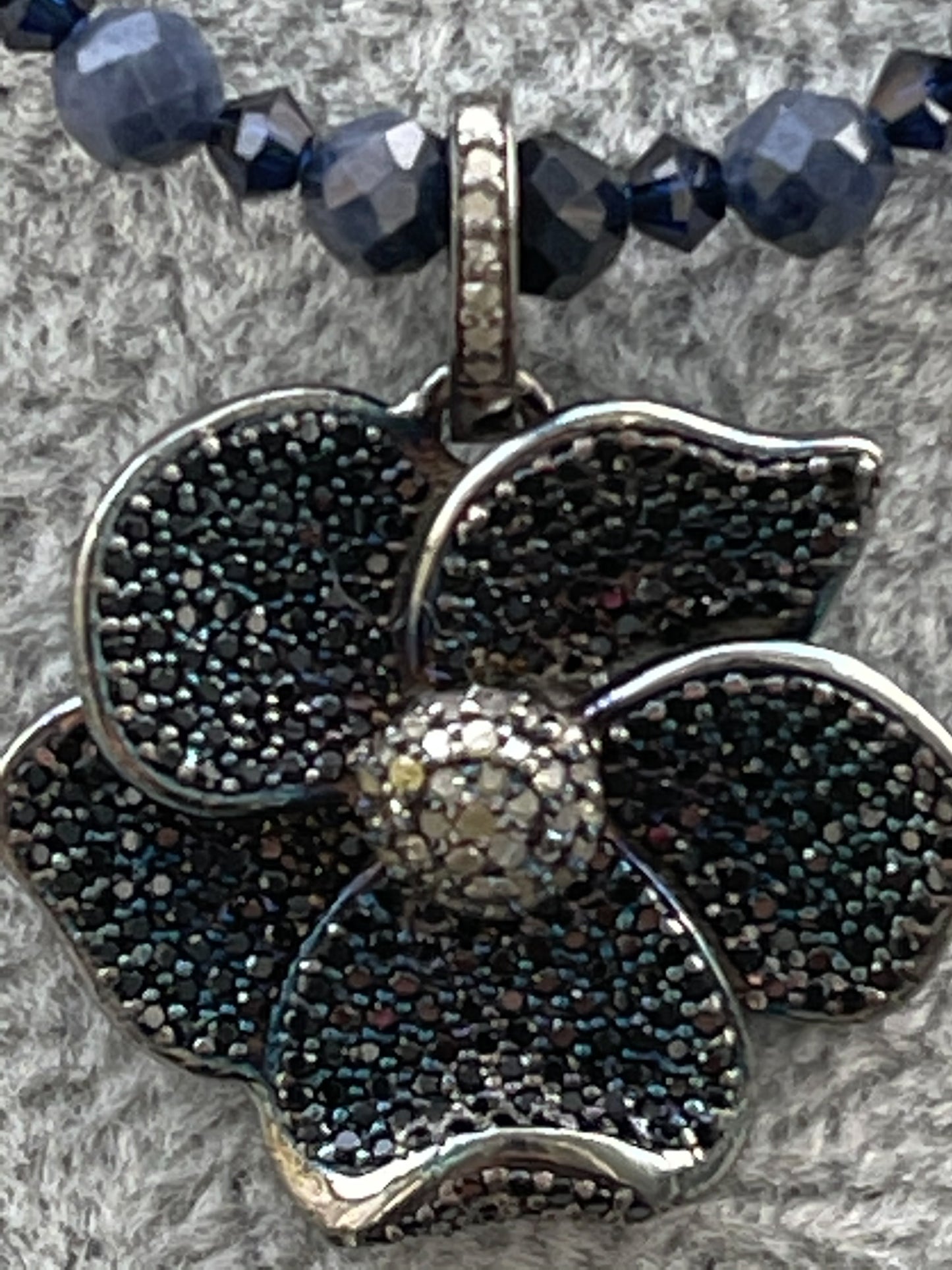 Sapphire and Diamond Necklace