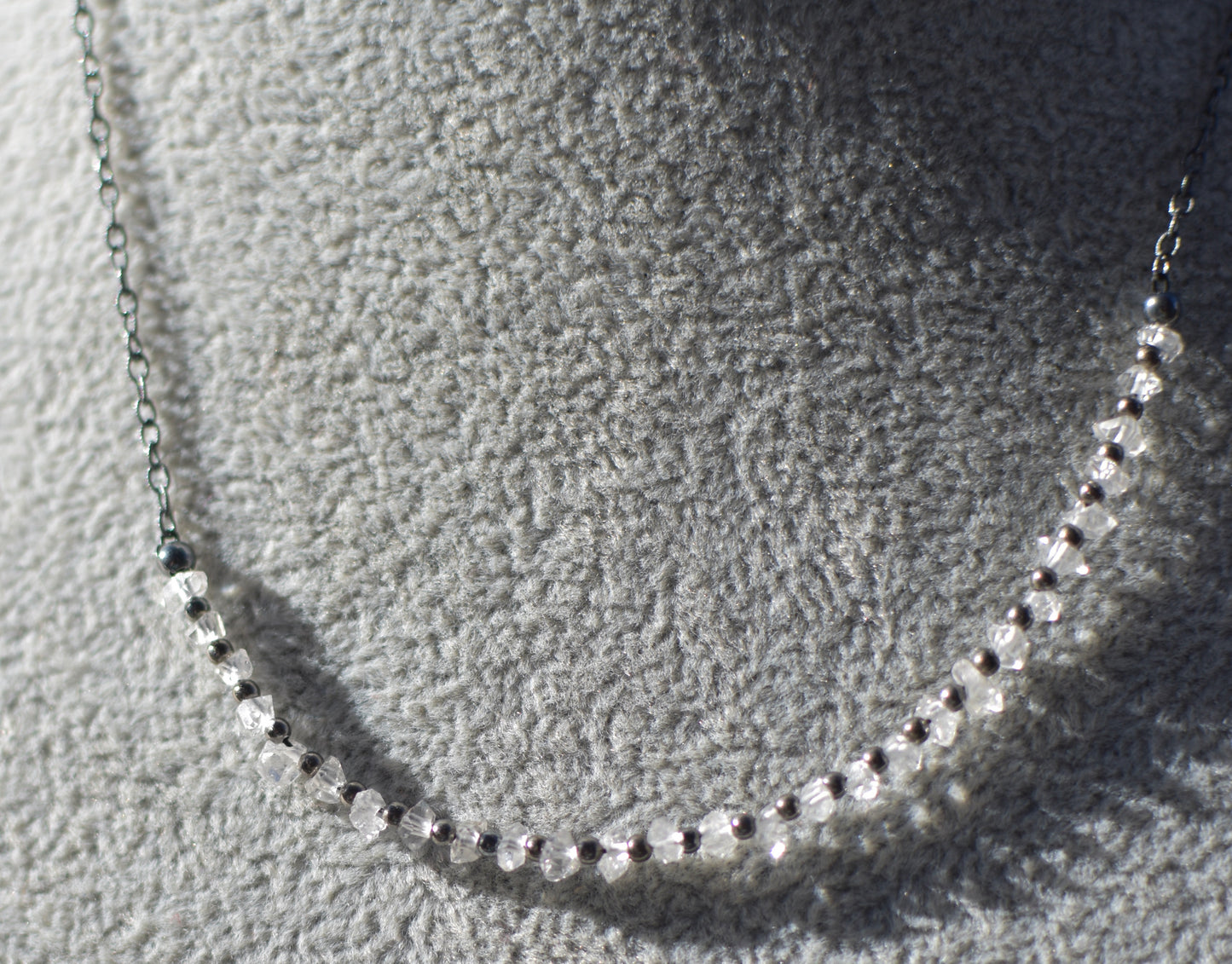 Herkimer Diamond and Sterling Silver Necklace