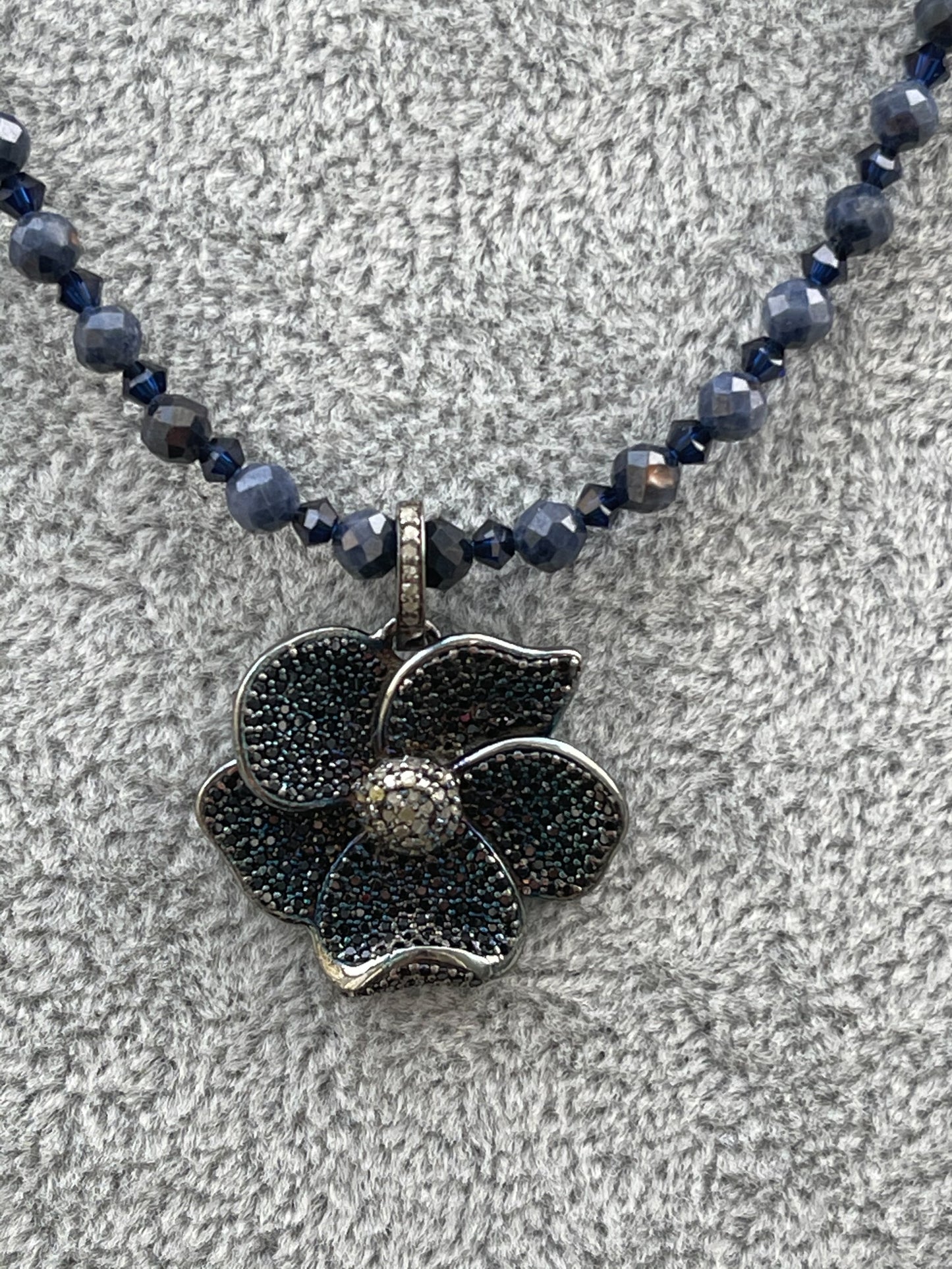 Sapphire and Diamond Necklace