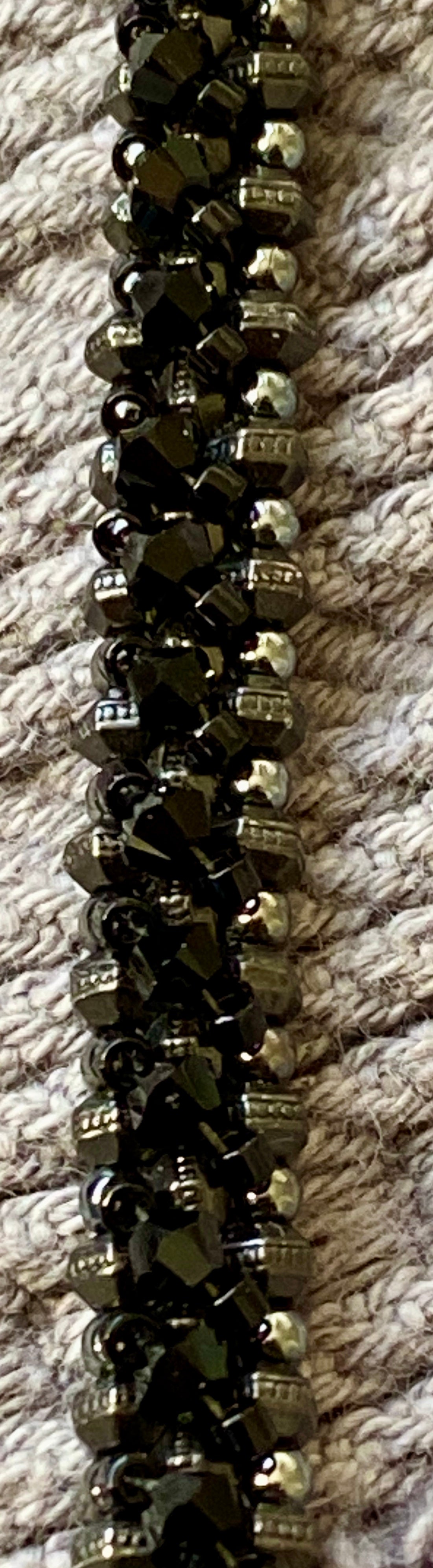 Tennis Bracelet Black on Black