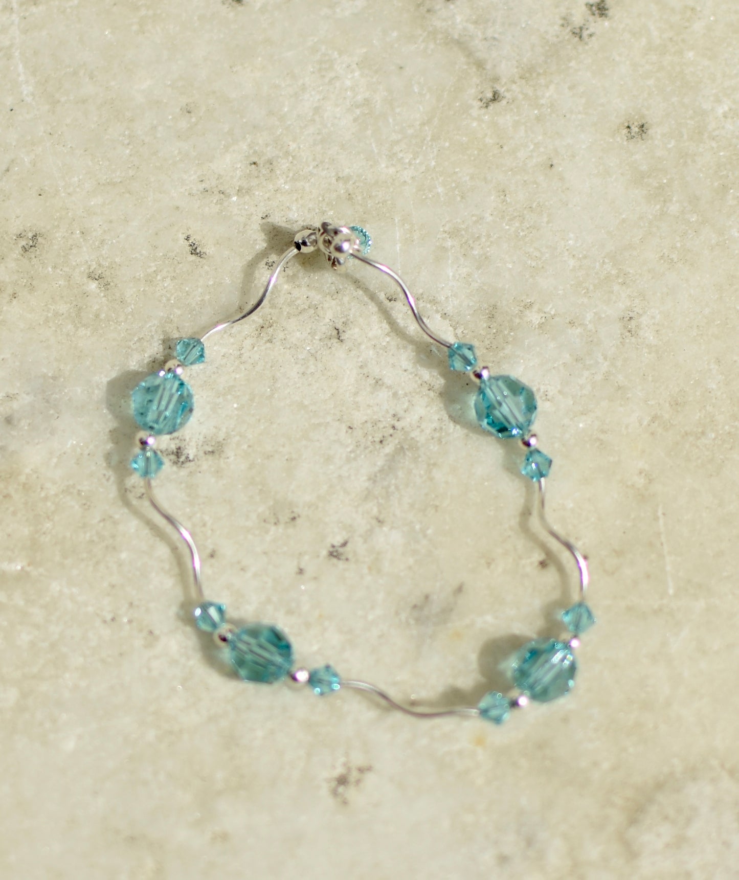Swarovski Crystal and Sterling Silver Bracelet