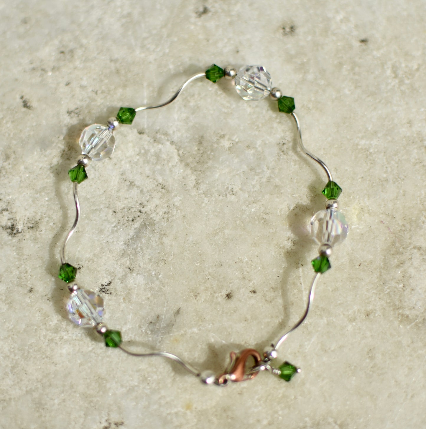 Swarovski Crystal and Sterling Silver Bracelet