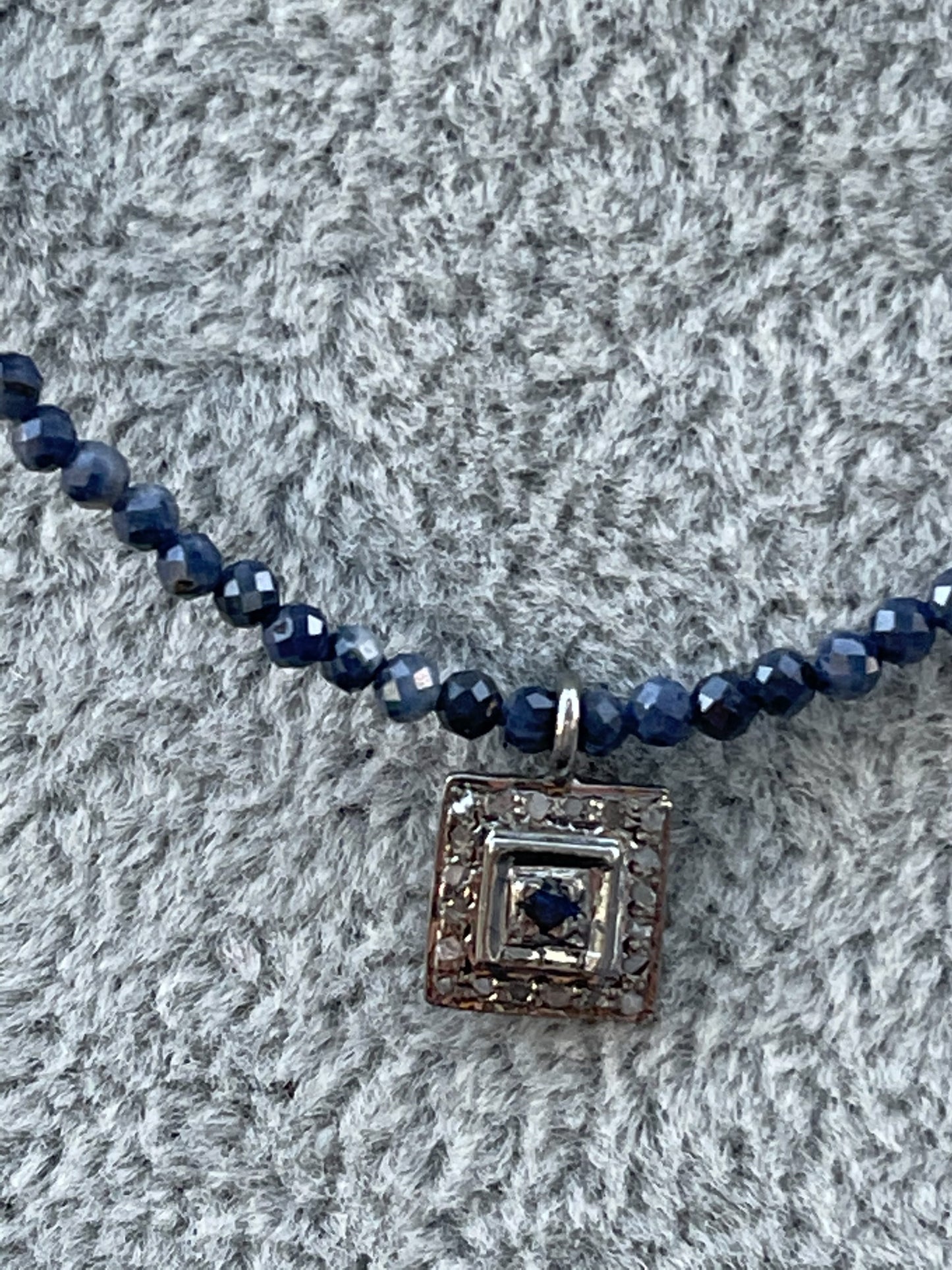 Sapphire and Diamond Necklace