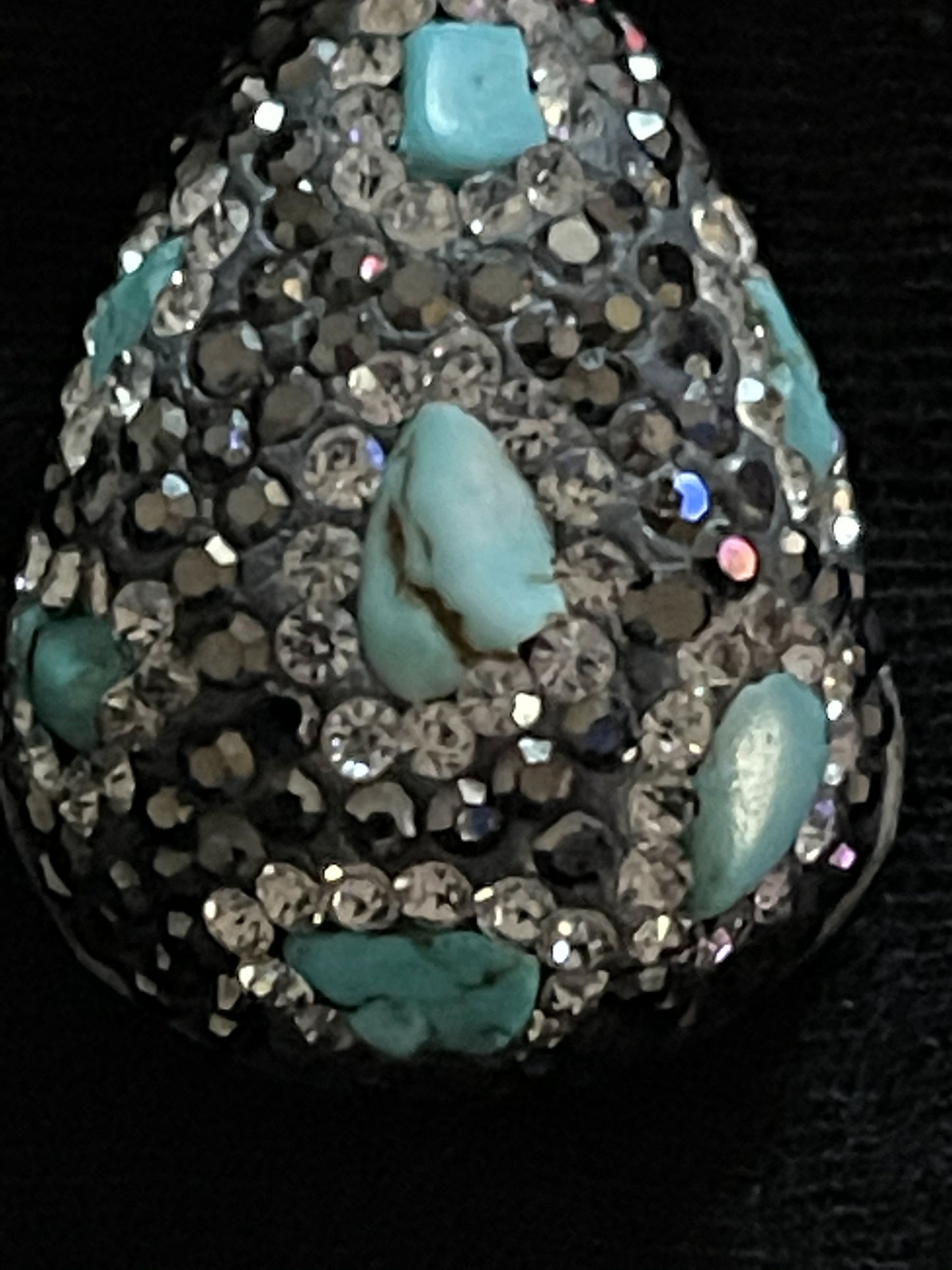 Turquoise and Swarovski Crystal Necklace