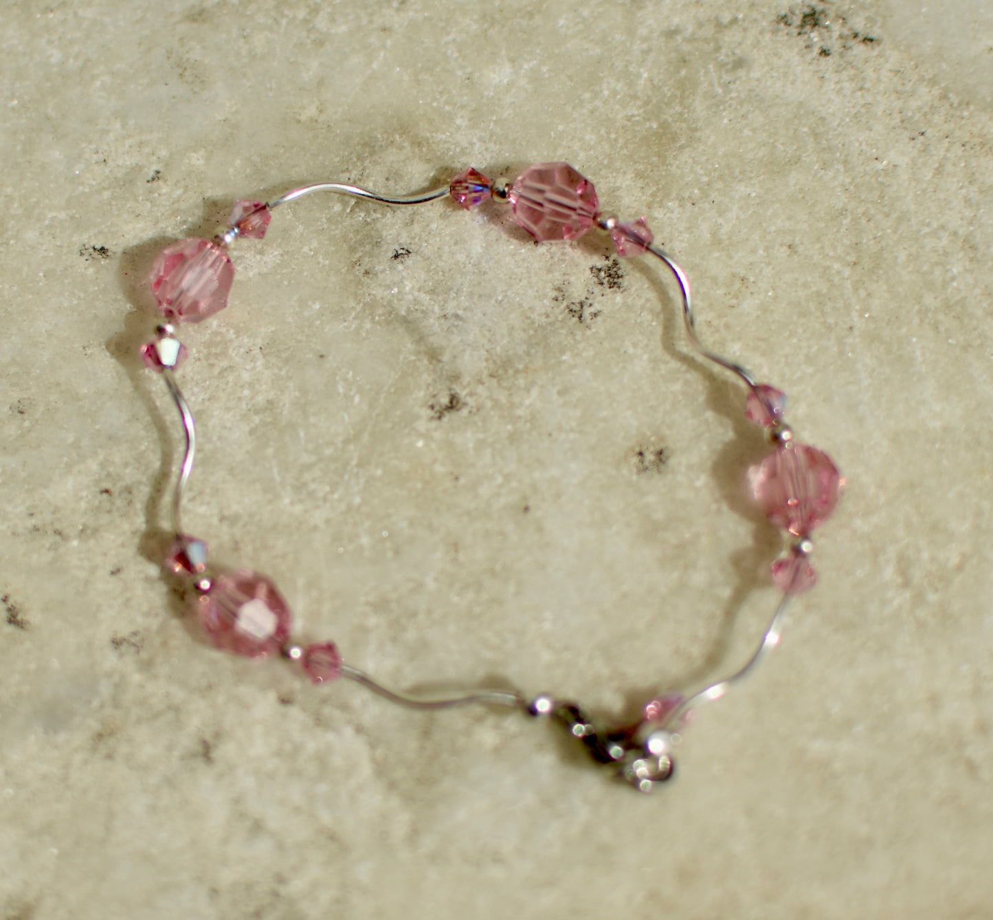 Swarovski Crystal and Sterling Silver Bracelet