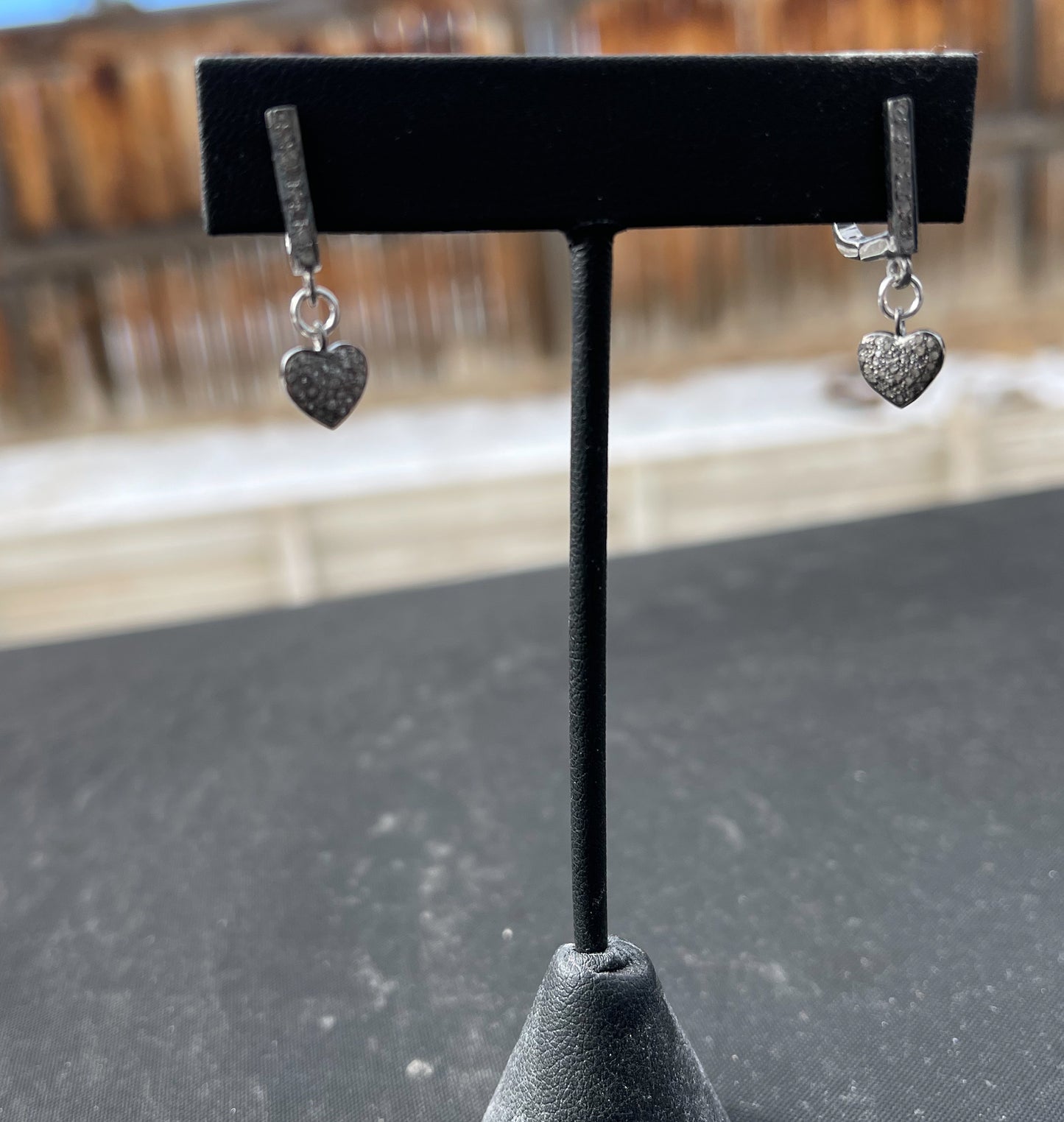 Heart Diamond Earrings