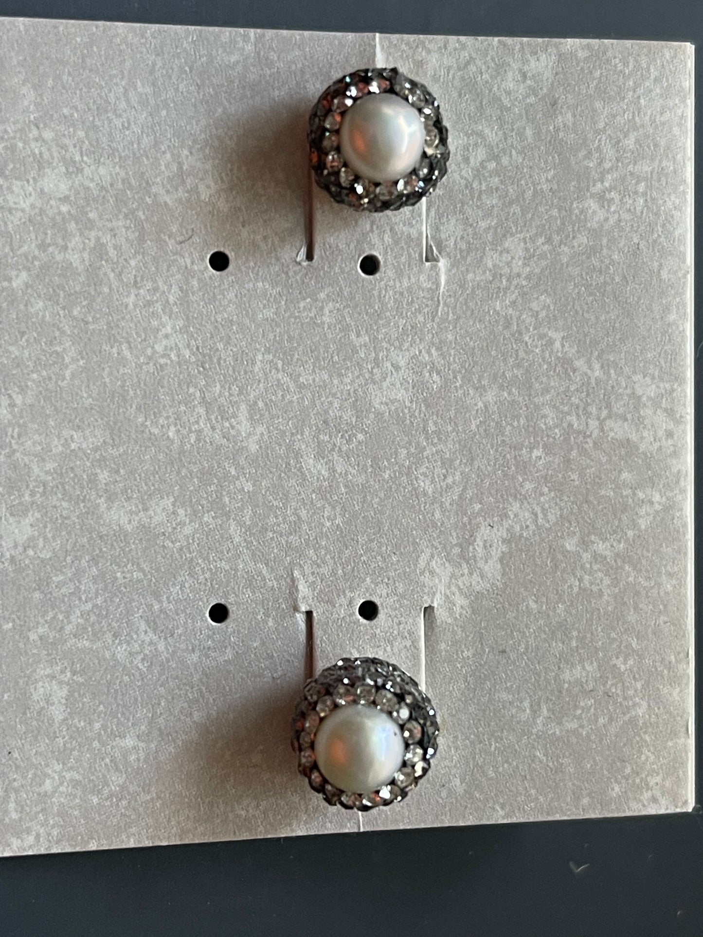 Pearl and Marcasite Earrings