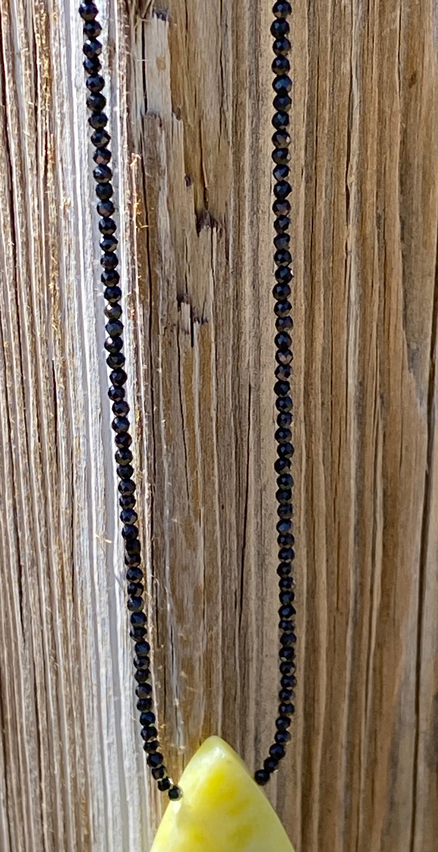 Jade and Black Spinel Necklace