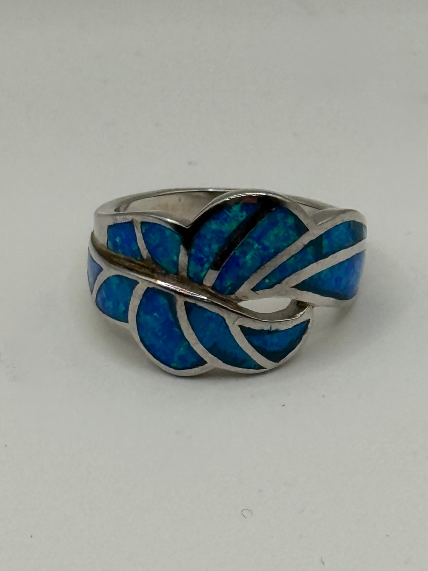 Opal and Sterling Silver Ring