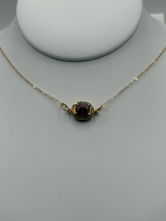 Raw Diamond 14K Necklace