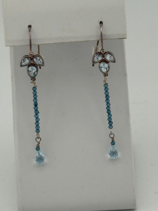 Blue & London Blue Topaz Earrings
