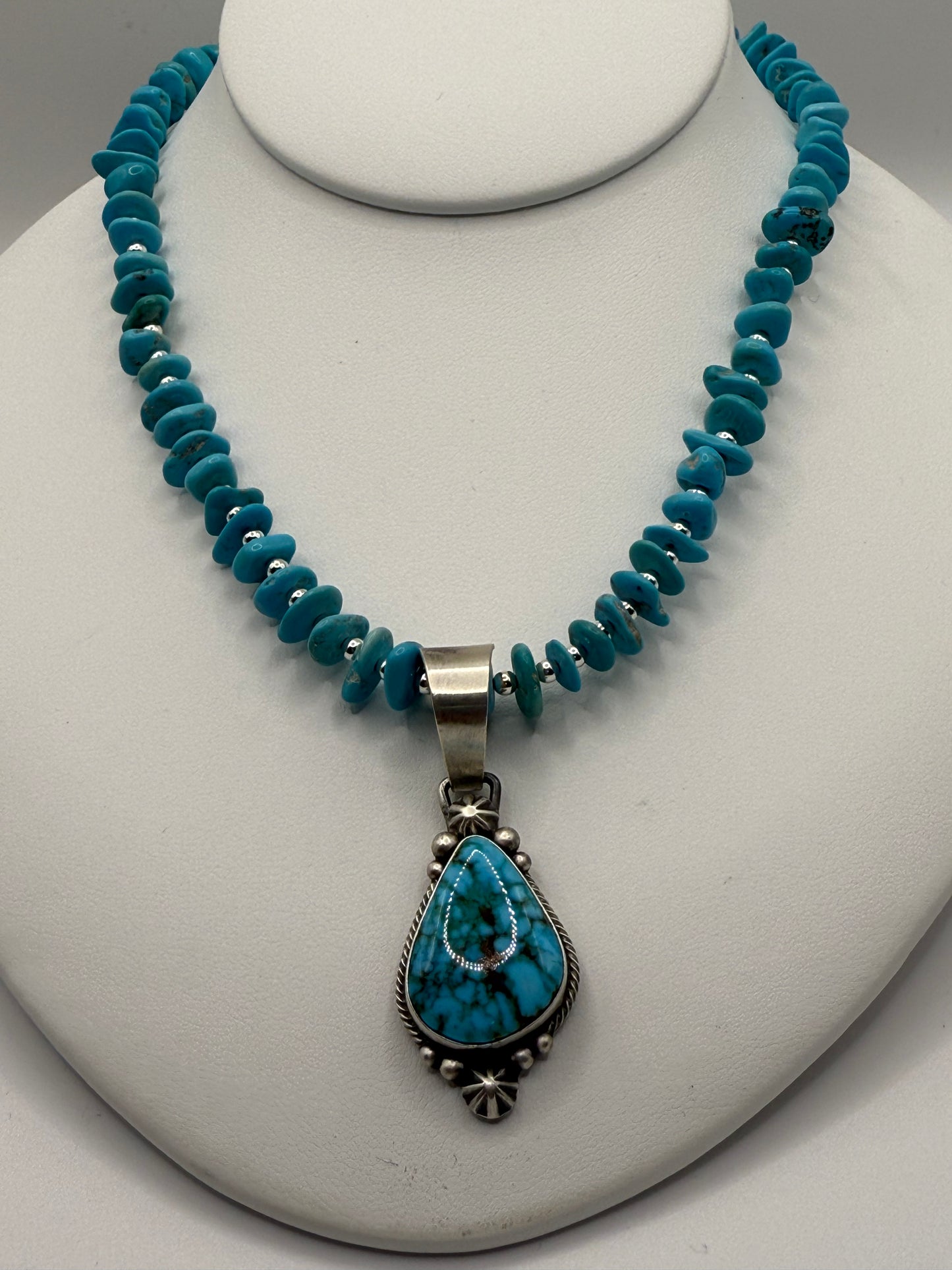 Turquoise and Sterling Silver Necklace