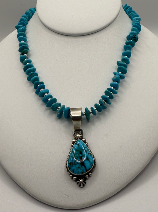 Turquoise and Sterling Silver Necklace
