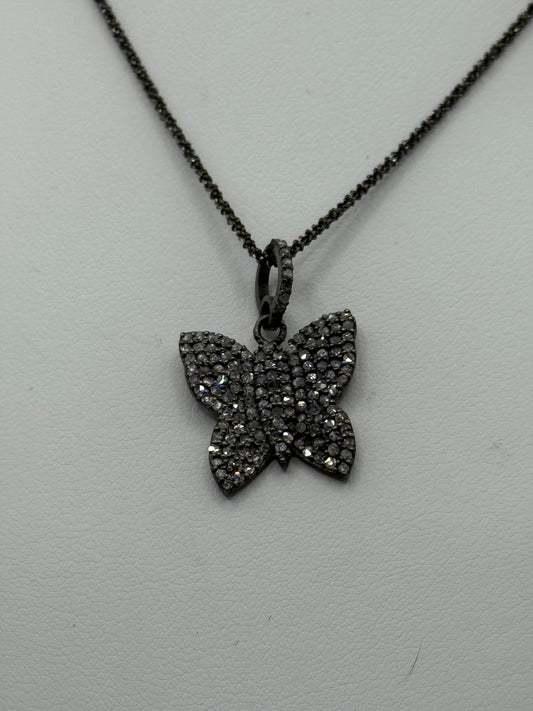 Diamond Butterfly Necklace