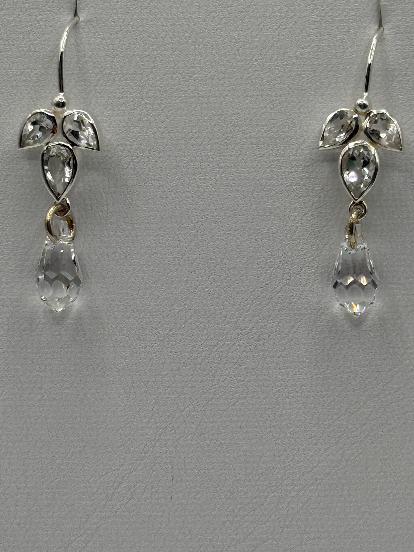 Sterling Silver and Crystal Earrings