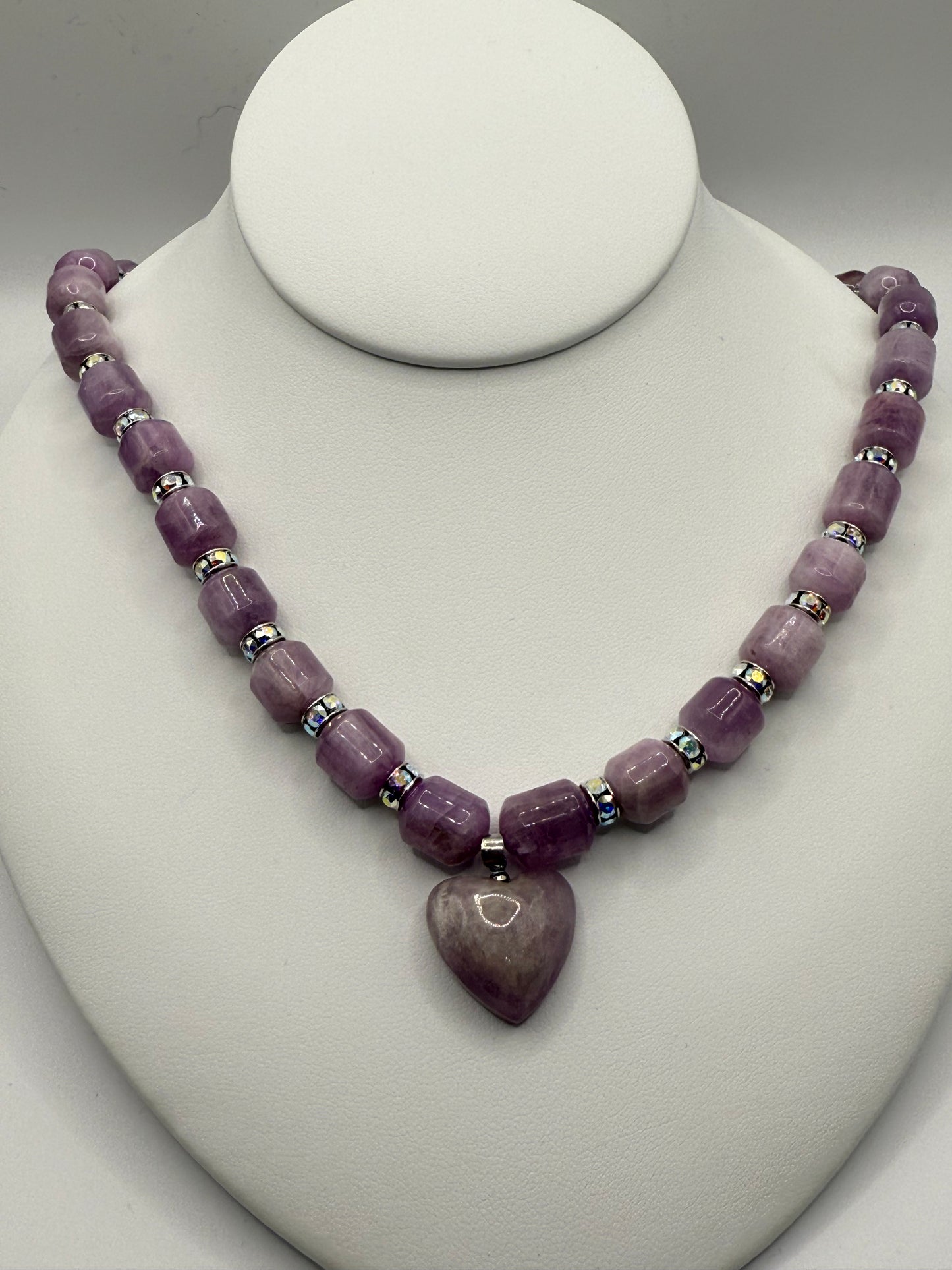 Kunzite Heart Necklace