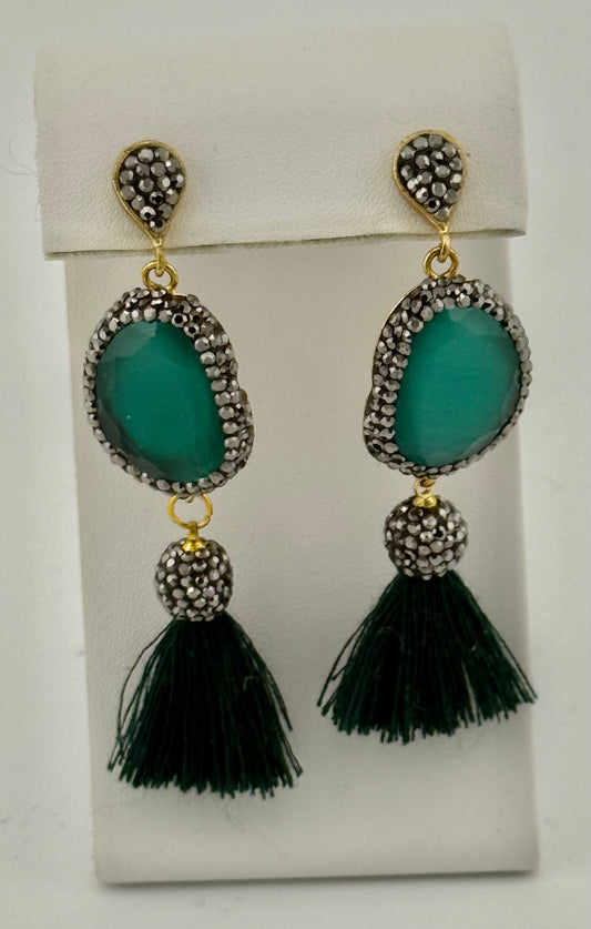 Tassel Quartz Earrings