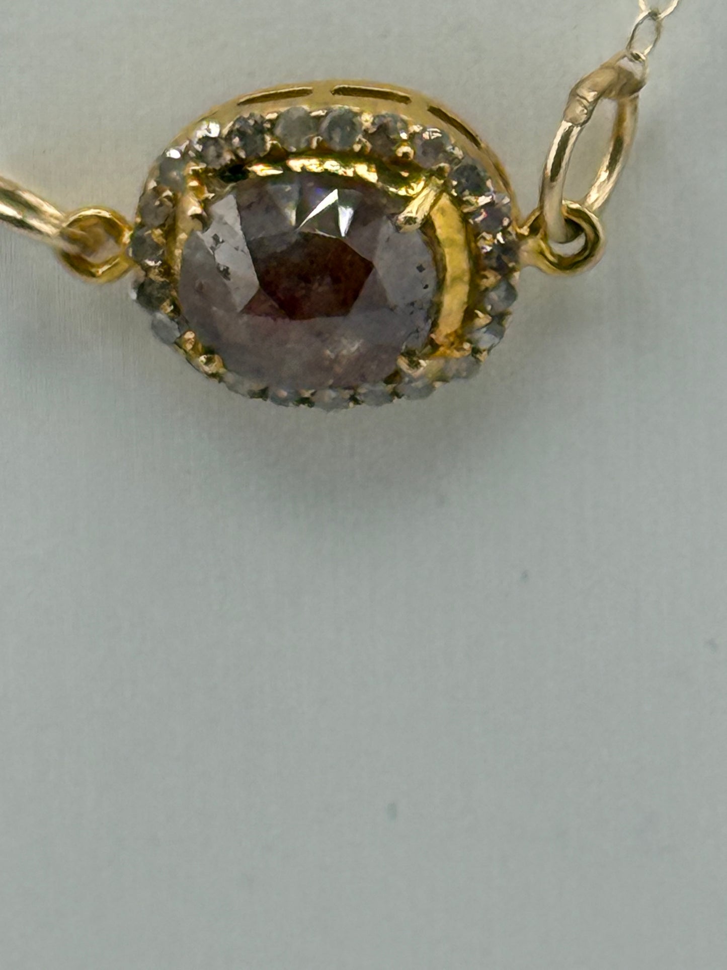 Raw Diamond 14K Necklace