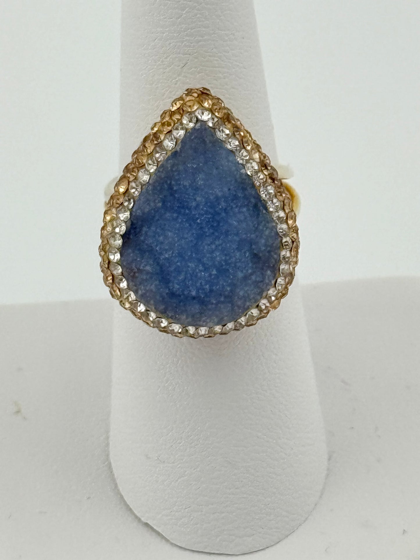 Druzy Quartz Adjustable Ring