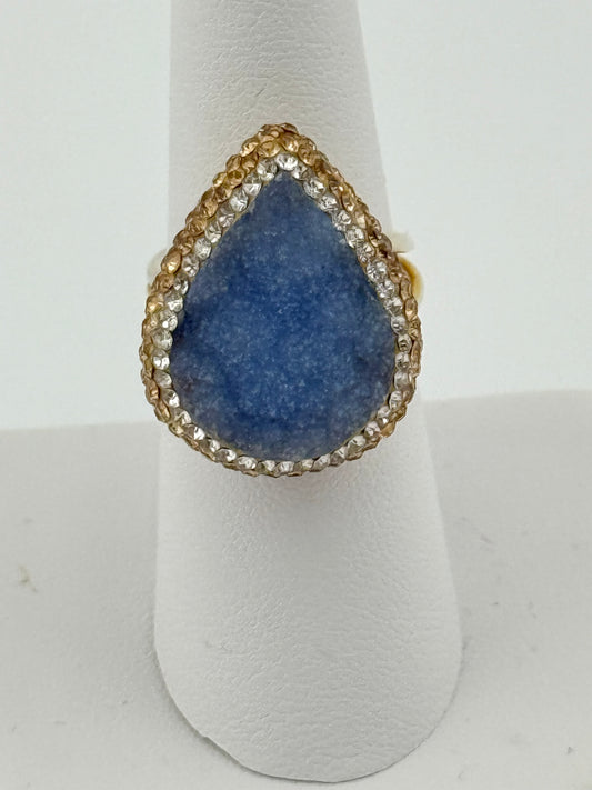 Druzy Quartz Adjustable Ring