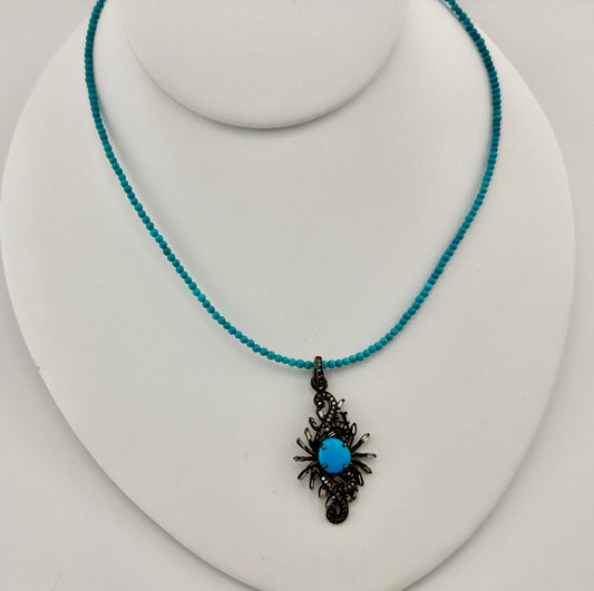 Sleeping Beauty & Diamond Necklace