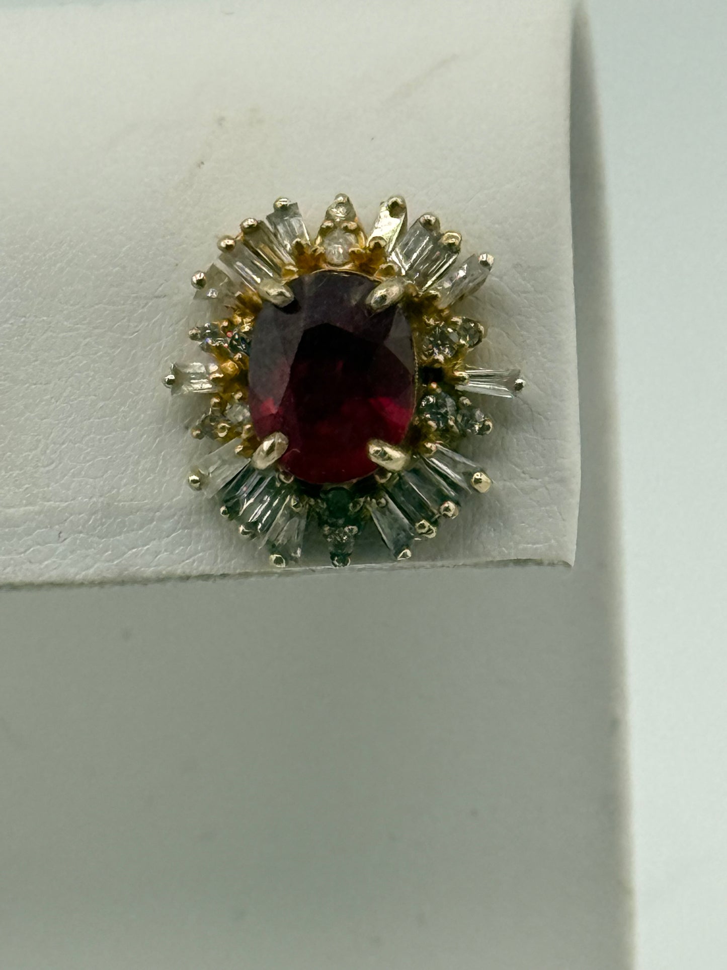 Ruby & Diamond Earrings