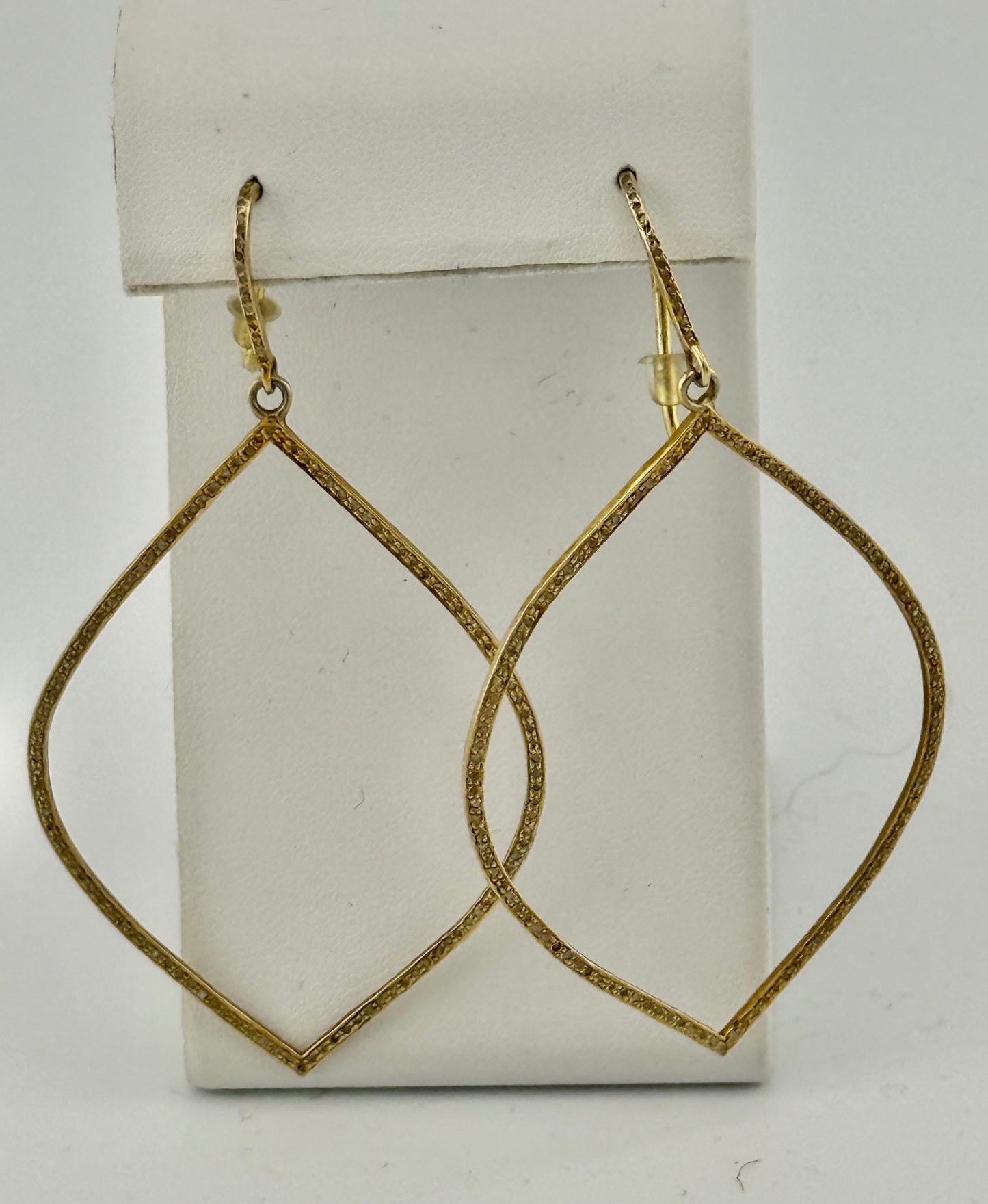 Diamond Gold Vermeil Earrings