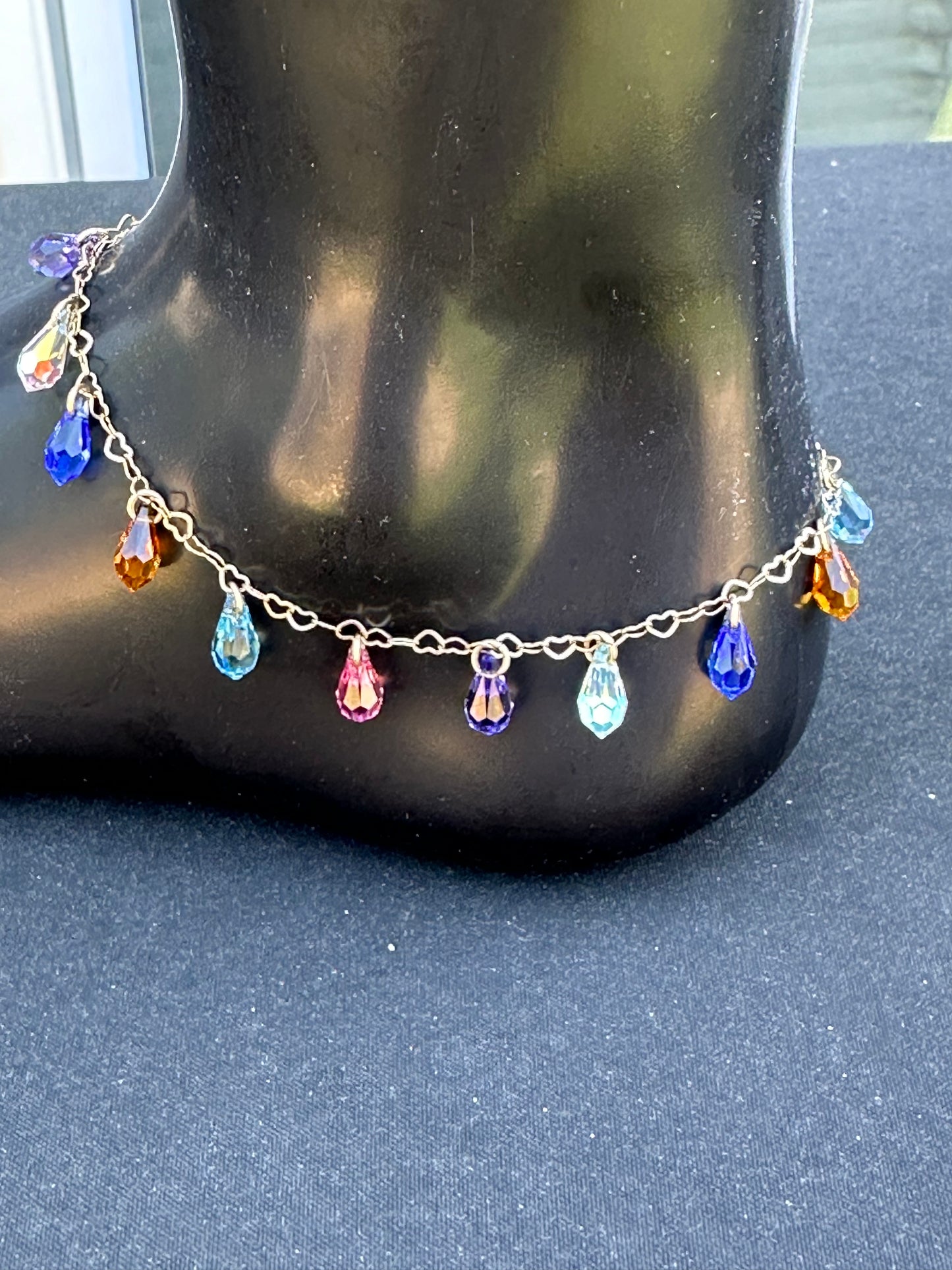 Swarovski Crystal Drop Anklet