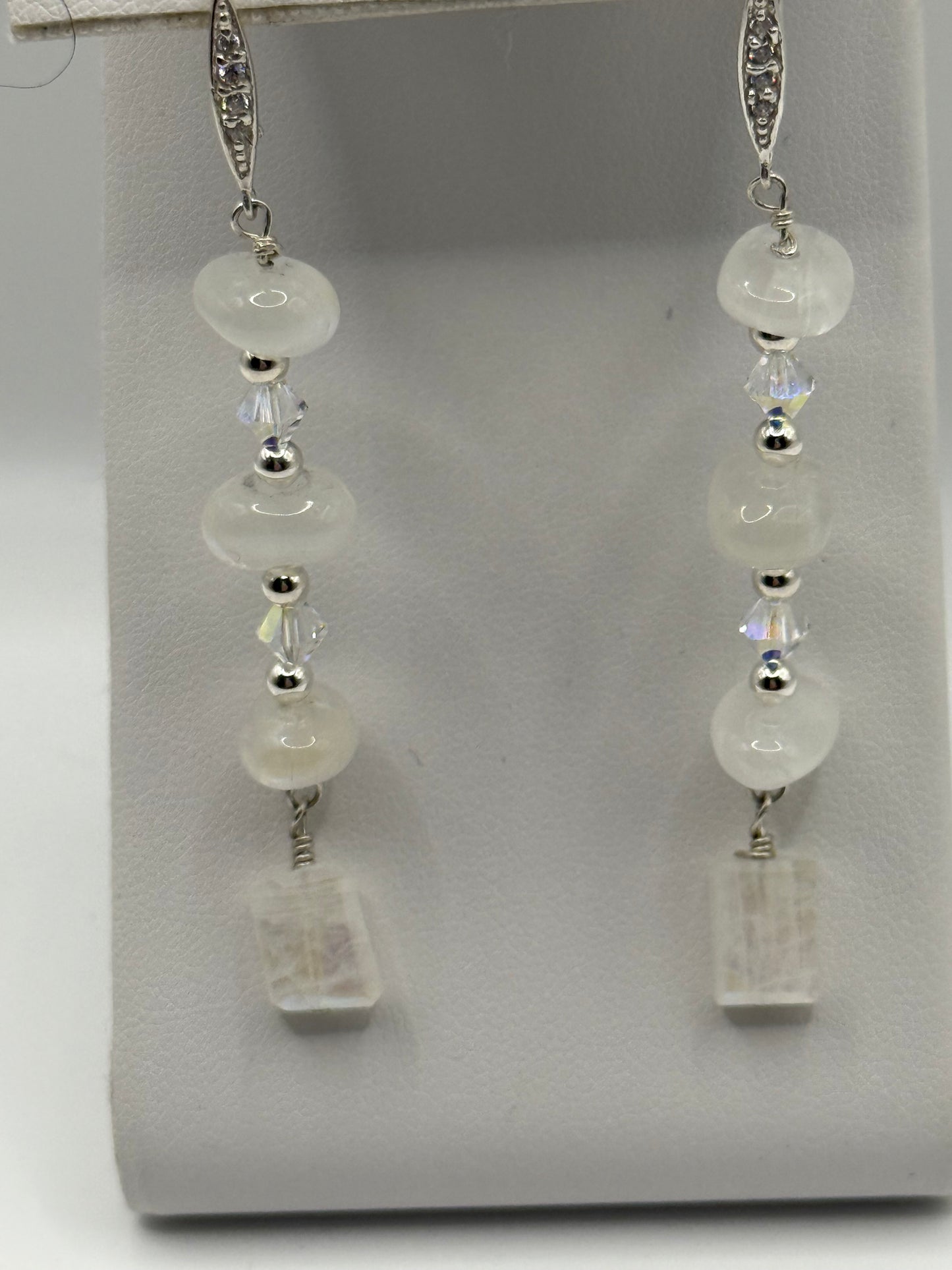 Moonstone and Sterling Silver Earrings