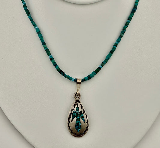 Turquoise and Sterling Silver Necklace