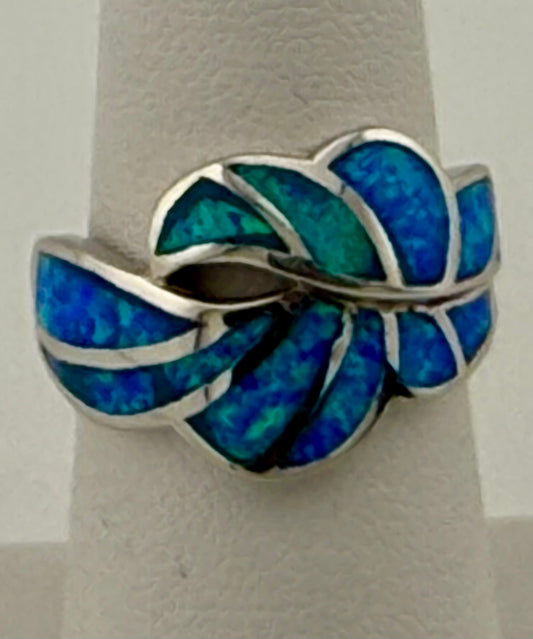 Opal and Sterling Silver Ring